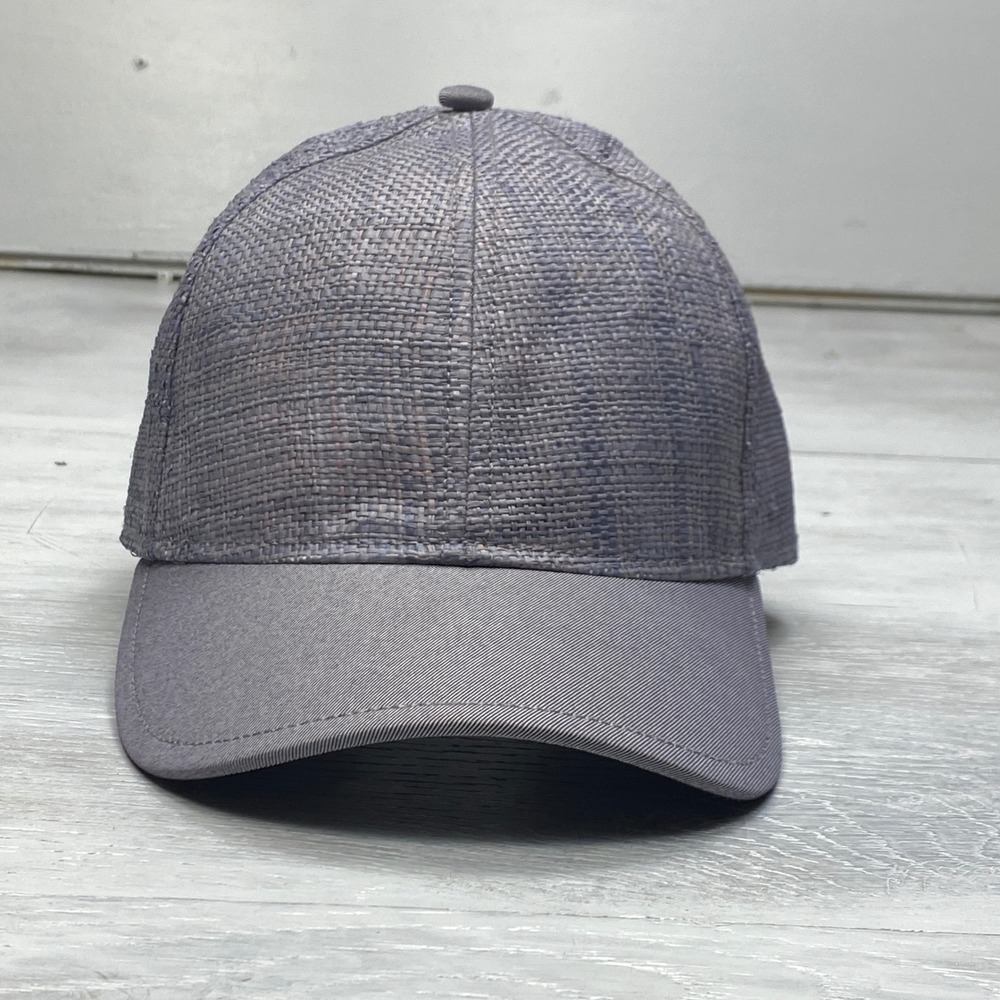 Lululemon Straw Ball Cap Womens OS Purple Woven Adjustable Athletic Hat